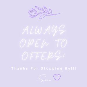 Offers Welcome! ✨